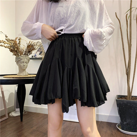 High Waist Ruffles Elegant Skirts