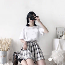 High Waist Mini Short Kawaii Plaid Skirt