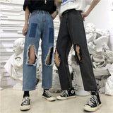 Hip Hop Ripped Sexy Long Jeans Pants