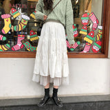 High Waist Ruffles Boho Long Skirt