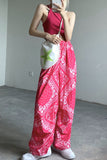 High Waist BOHO Printing Pattern Loose Sweatpants