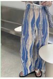 High Waist Solid Color Pleated Loose Pants