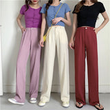 High Waist Elegant Casual Wide Leg Pants