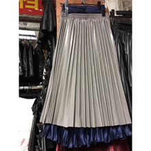 High Waist Elastic Pleated Skirt